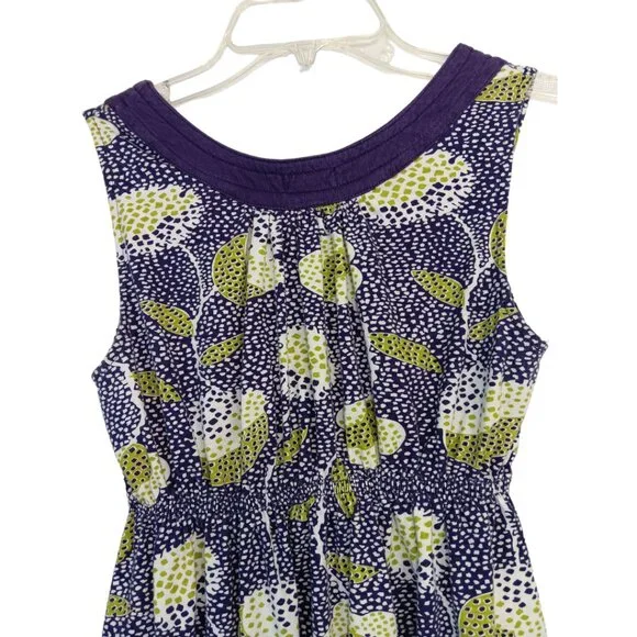 Ezekiel Women's -Baby Doll Tank Top- Purple Green White Small - Picture 14 of 16